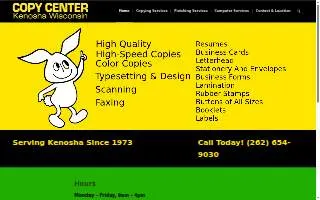 Copy Center of Kenosha website