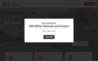 Elcano Electrical website