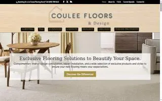 Coulee Floors & Design website
