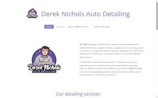 Derek Nichols Auto Detailing website