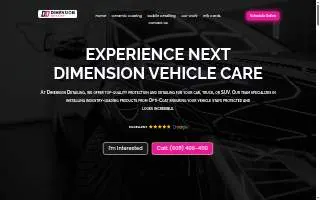 Dimension Detailing website
