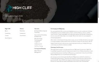High Cliff Consulting website