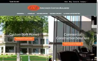 Kirchner Custom Builders website