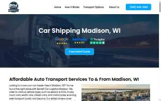 Barrett Car Logistics website