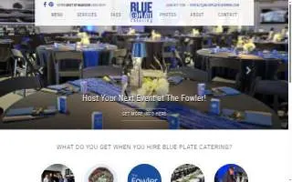 Blue Plate Catering of Madison website