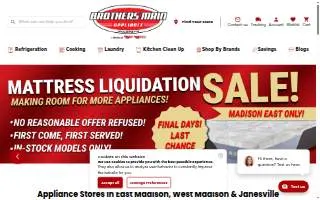 Brothers Main Appliance & TV of Madison website