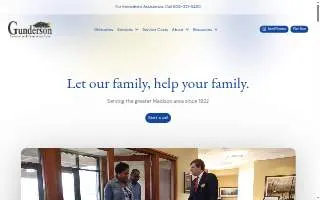 Gunderson Funeral Home - Madison website