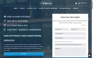 J&K Security Solutions of Madison website