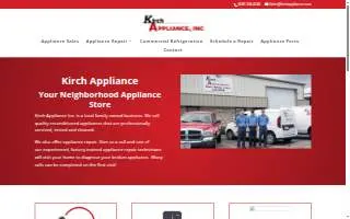 Kirch Appliance Inc of Madison website