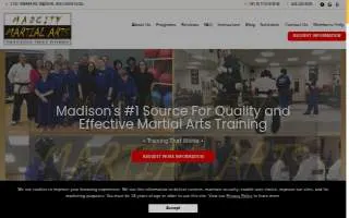 MadCity Martial Arts website