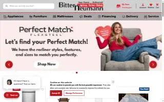 Bitter Neumann Appliance Furniture Mattress of Manitowoc website
