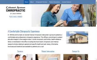 Calumet Avenue Chiropractic website