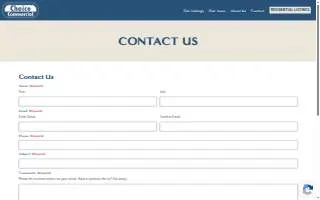 Choice Commercial Real Estate of Manitowoc website