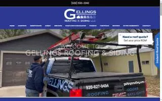 Gellings Roofing & Siding of Sheboygan website