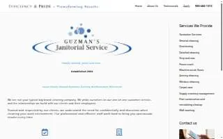 Guzman's Janitorial Services LLC website