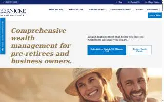 Bernicke Wealth Management of Marinette website