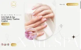 LSA Nails & Spa website