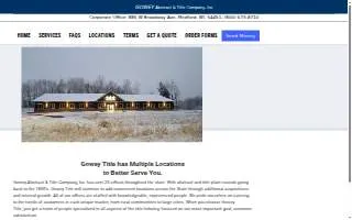 Gowey Abstract & Title Company Inc. of Marshfield website