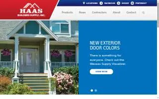 Haas Builders Supply Inc website