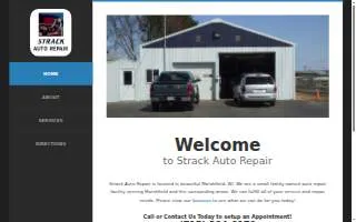 Strack Auto Repair website