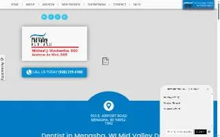 Mid Valley Dental, S.C. website