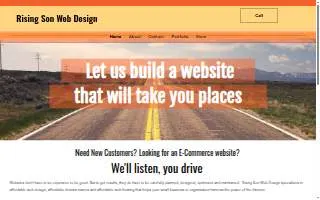 Rising Son Web Design website
