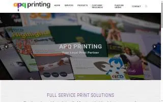 APQ printing website