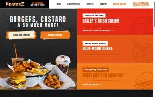 Kraverz Frozen Custard website