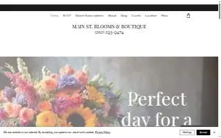 Main St Blooms & Boutique website