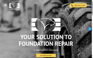 Verette Construction website