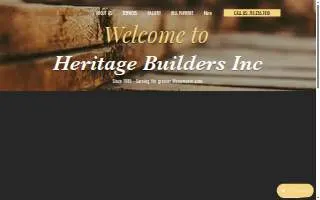 Heritage Builders, Inc. website