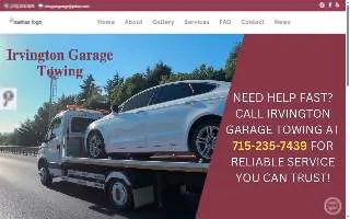 Irvington Garage Towing website
