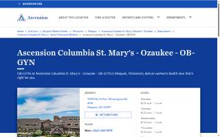 Ascension Columbia St. Mary's - Ozaukee - OB-GYN