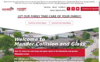 Mander Collision & Glass - Cedarburg of Mequon website