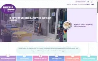 Purple Door Ice Cream of Mequon website