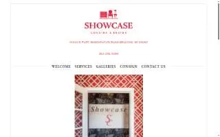 Showcase Consign & Design website