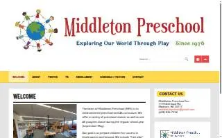 Middleton Preschool Inc website