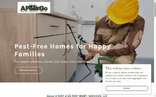A Pest 2 Go Pest Management Services website