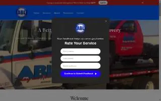 ABL Towing website