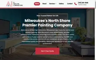 AJ Painting Contractors website