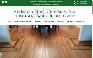 Anderson Floor Co of Milwaukee website