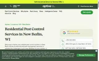 Aptive Pest Control of Milwaukee website