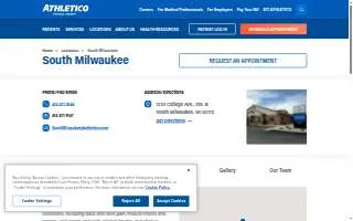Athletico Physical Therapy - South Milwaukee website
