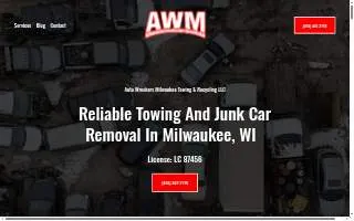 Auto Wreckers Milwaukee Towing & Recycling website