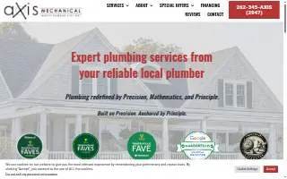 Axis Mechanical website