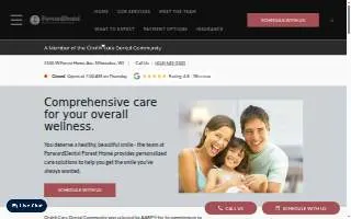 ForwardDental Forest Home website