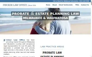 Fricker Law website
