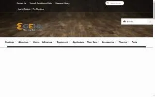Gehl Flooring Supply Inc website