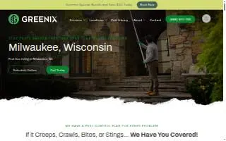 Greenix Pest Control of Milwaukee website