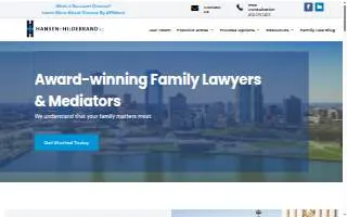 Hansen & Hildebrand S.C. of Milwaukee website